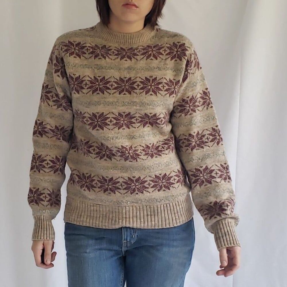 90s Mauve‎ Wool Blend Sweater